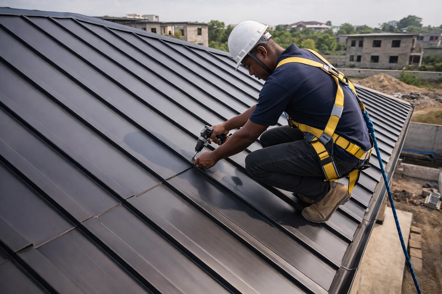 Premium aluminum roofing installation